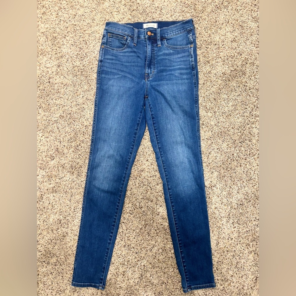Madewell Roadtripper Skinny Denim Jeans‎ Women's Size 27 T Blue Dark Wash